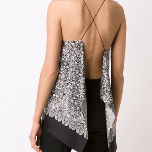 💯HELMUT LANG silk open back tank top🚫 - Picture 4 of 6
