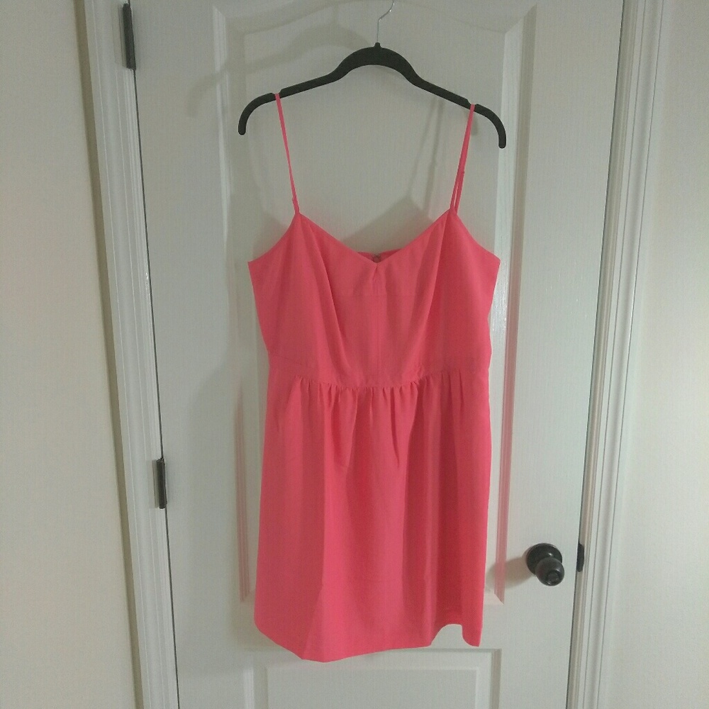 ❤ NWT J. Crew Women's Cami Dress Coral Plus Sizes - Picture 3 of 8