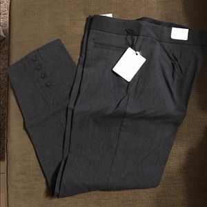 Express cropped pants in charcoal gray sz 8