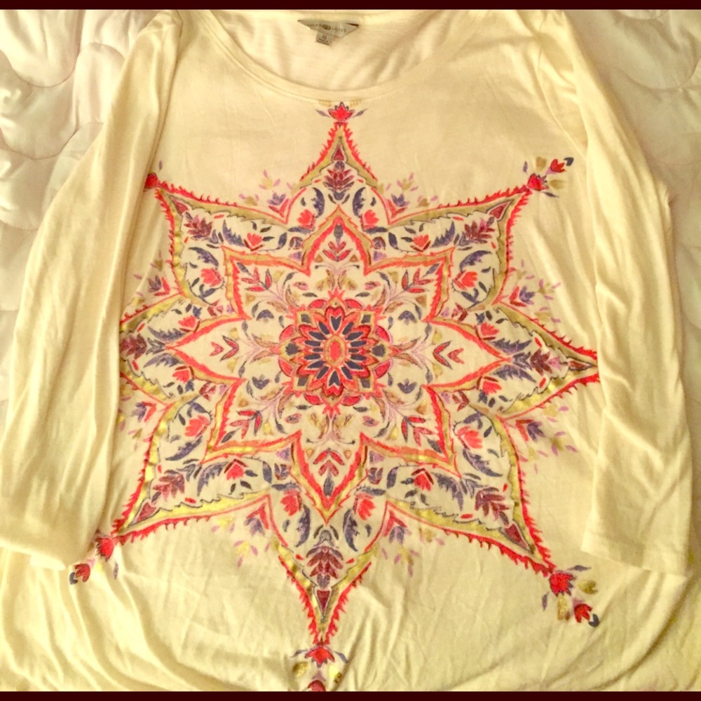 Lucky brand, mid sleeve shirt.