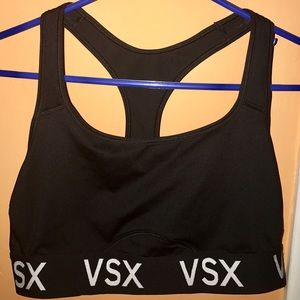 Victoria's Secret VSX black sports bra LARGE