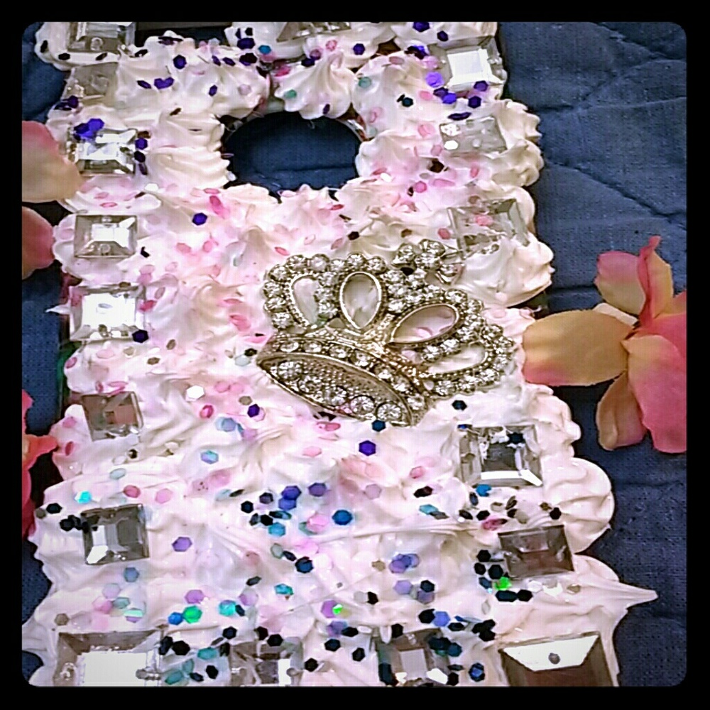 Iphone 6 decoden crown glitter case❤