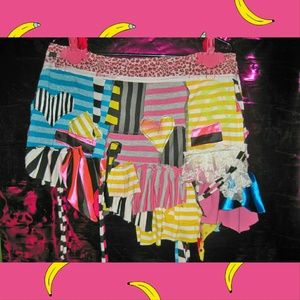DIY Crude Things Tattered Fabric Skirt - Size L