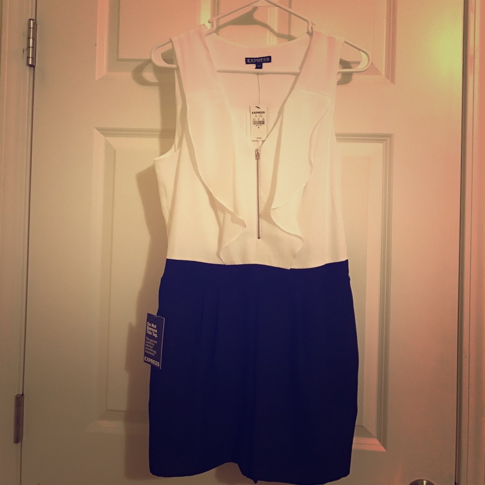 Brand New White and Black Romper from Express