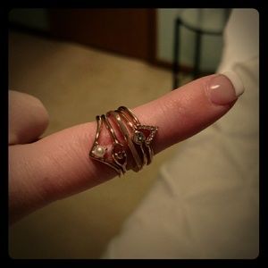 American Eagle fashion stacking rings