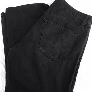 AG jeans --- black, soft and velvety !