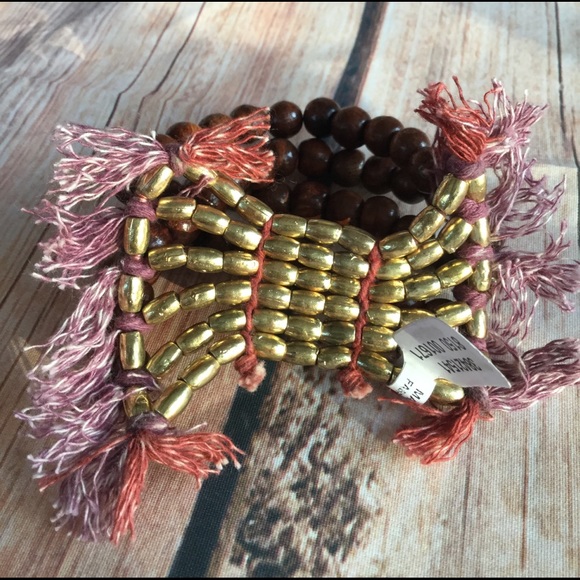 NWT Free People Buried Treasure Bracelet -Gold - Picture 4 of 5