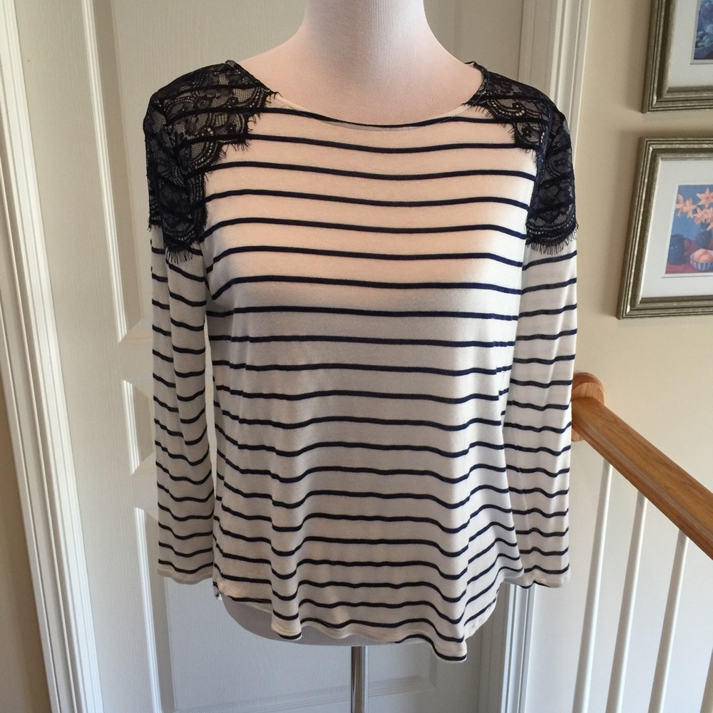 Striped top chicos size 2