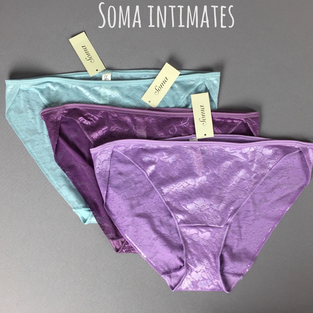 XL - Soma Intimates - Vanishing Edge Lace BIKINIS