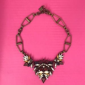 BCBGMAXAZRIA Antique Gold Statement Necklace