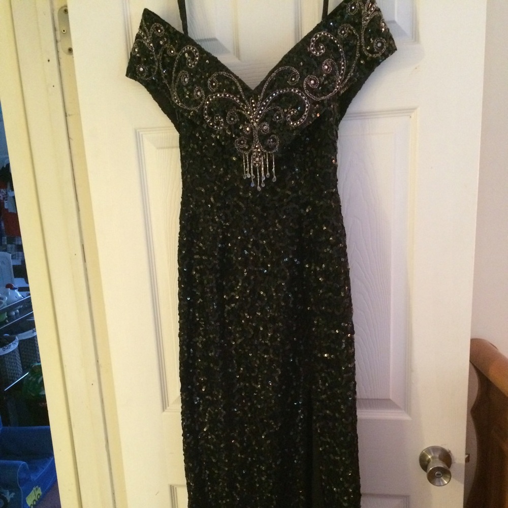 Mike Bennett sequin & rhinestone gown