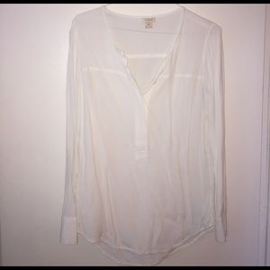 Jcrew summer white blouse