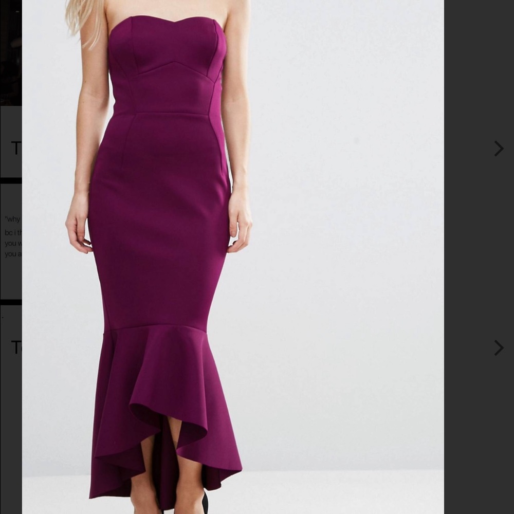 ASOS plum dress