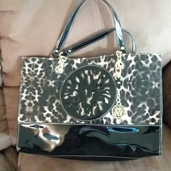 Anne Klein Handbags - Patent leather Ann Klein tote