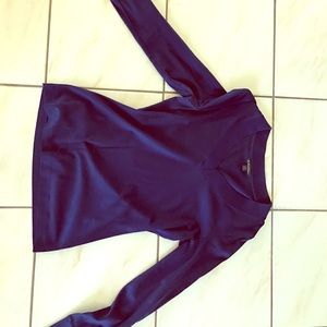 Brooks brothers v neck top purple