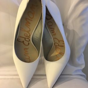 Sam Edelman white Leather Pumps