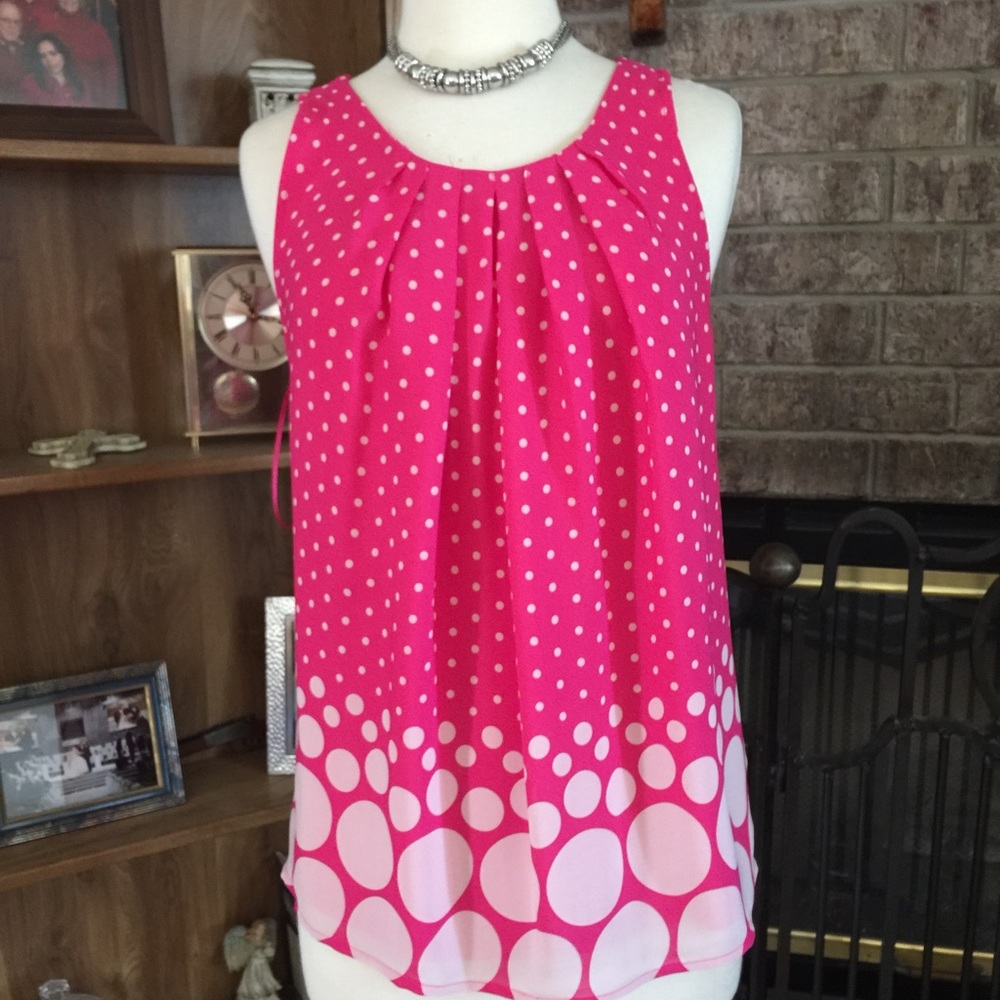 ELLE Pink Sleeveless Size Large