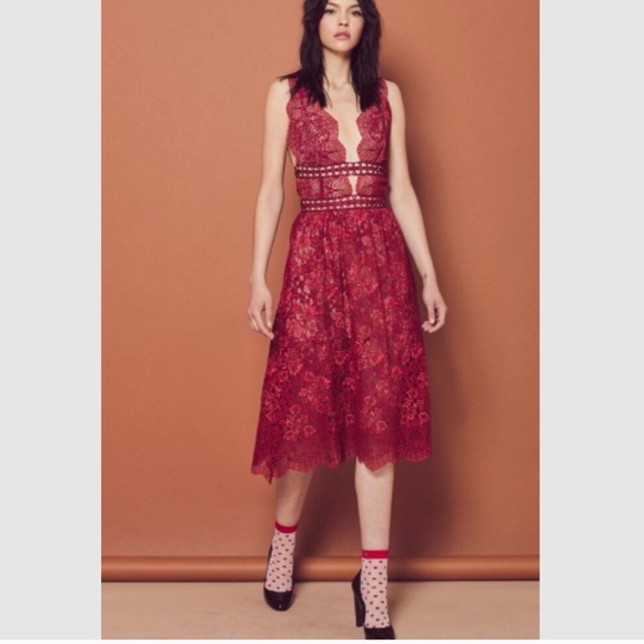 For Love and Lemons Dresses & Skirts - For Love and Lemons Mon Cheri Midi