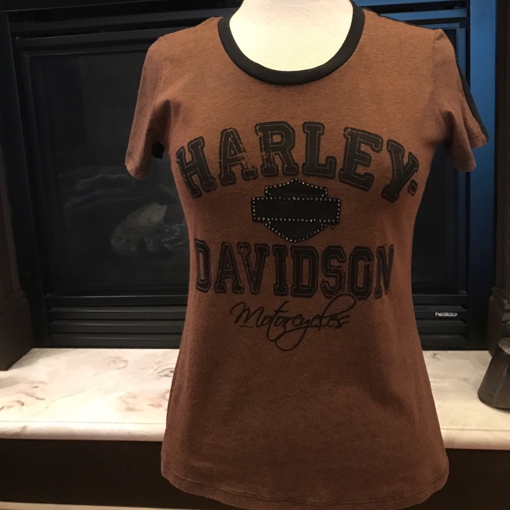Harley Davidson T shirt rhinestone embellished