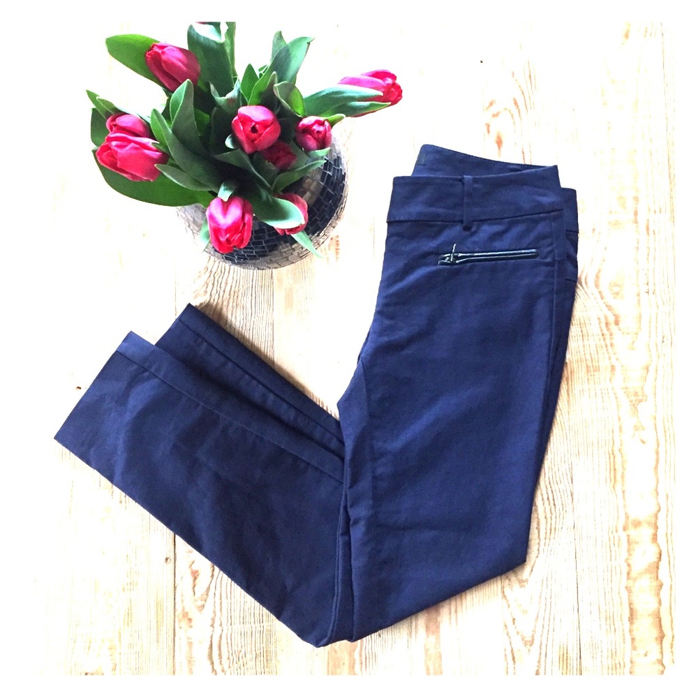 Ann Taylor Navy Ankle Pants
