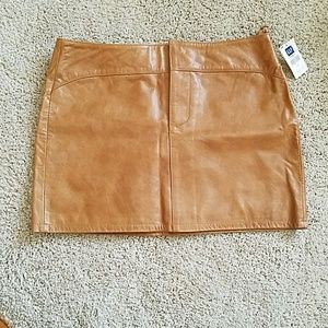 GAP Real leather skirt