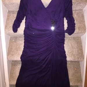 PRICE DROPPED!!! Deep purple Adrianna Papell Gown.