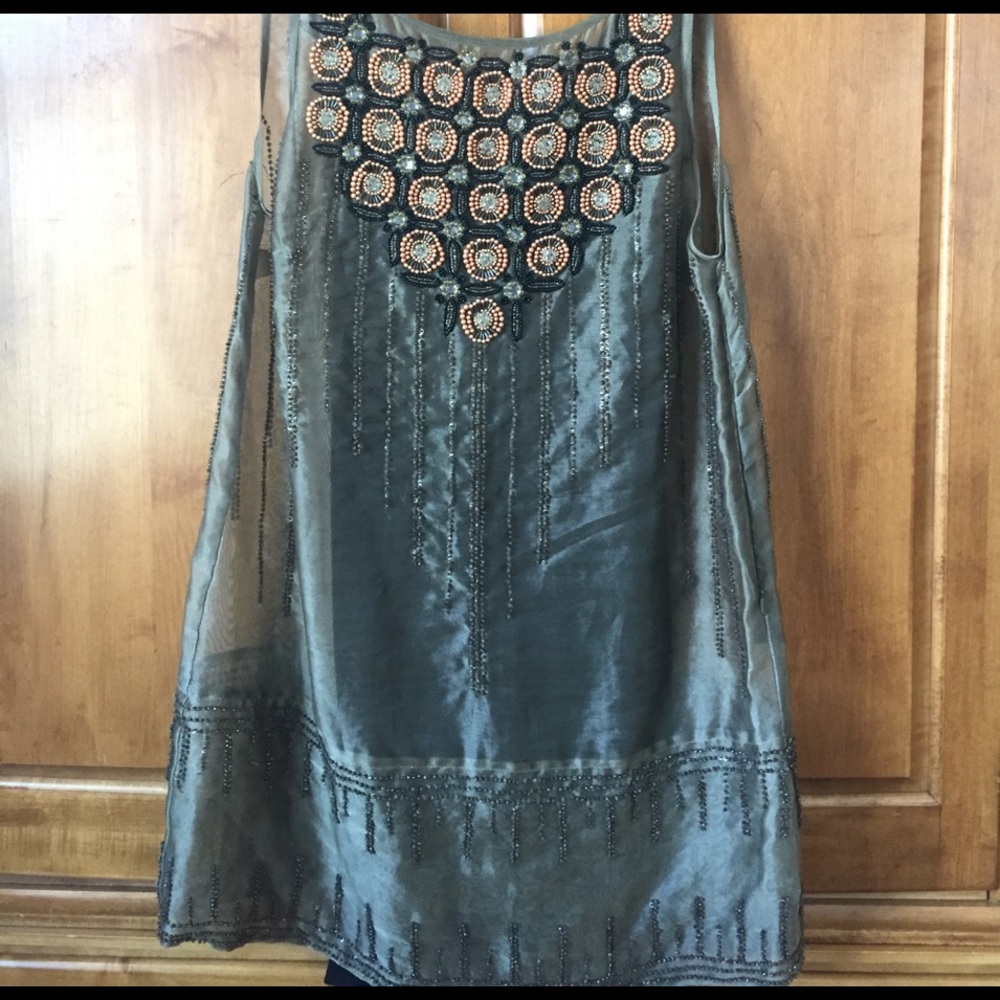 Free People Vintage Beaded Shift