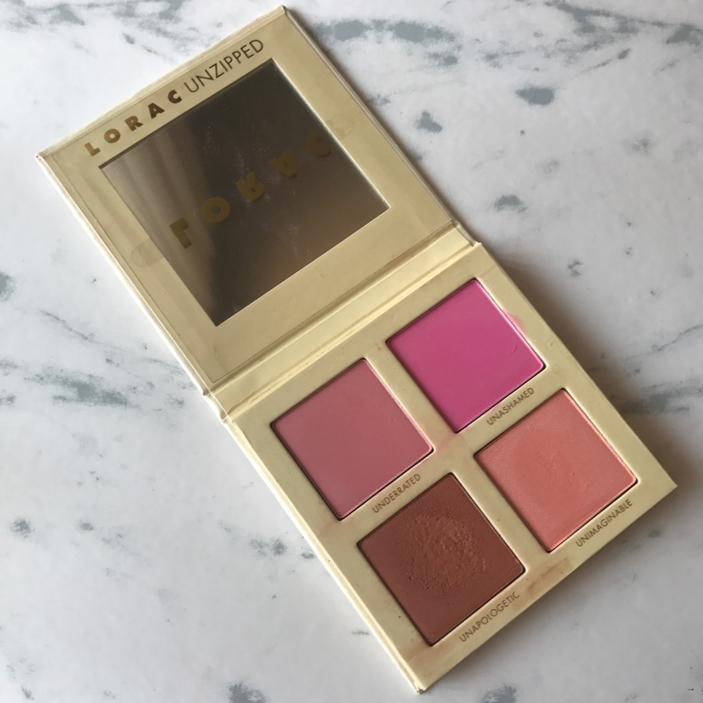 Lorac unzipped cheek palette