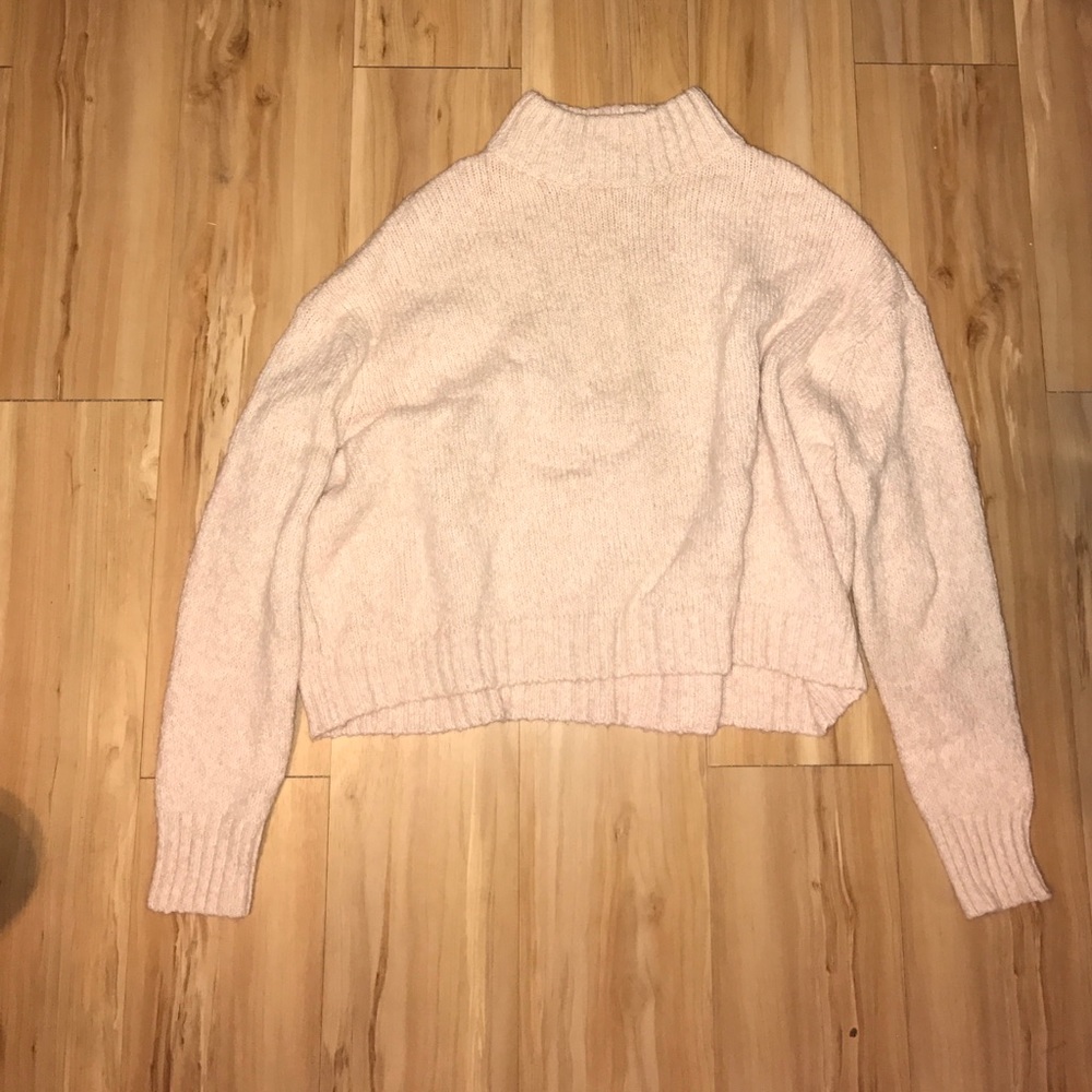 High Neck Pink AE Sweater