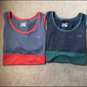 Men's under armour tank tops (2)- XL