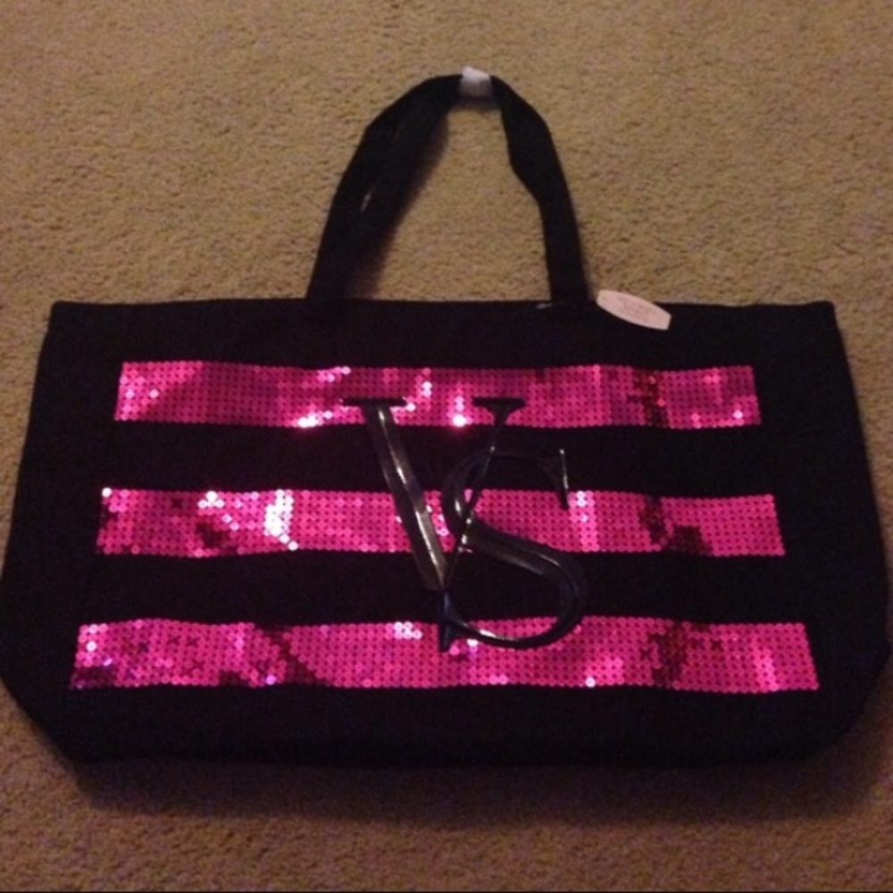 Victoria's Secret Black & Pink Black Friday Tote💗