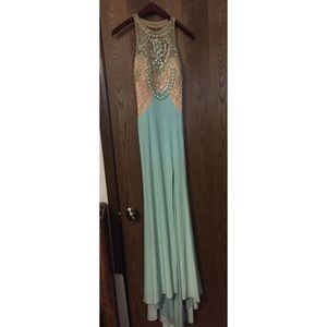 Rachael Allen Princess Mint Prom Dress