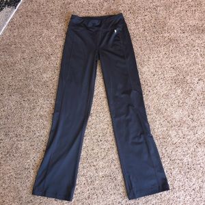 Danskin Now Dark Gray Flared bottom Yoga Pants.