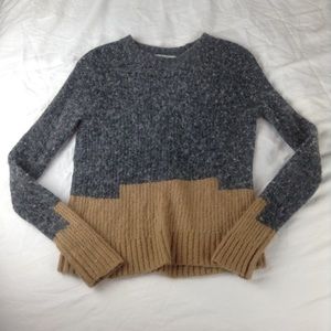 Made well Color Block Knit Sweater Alpaca Wool