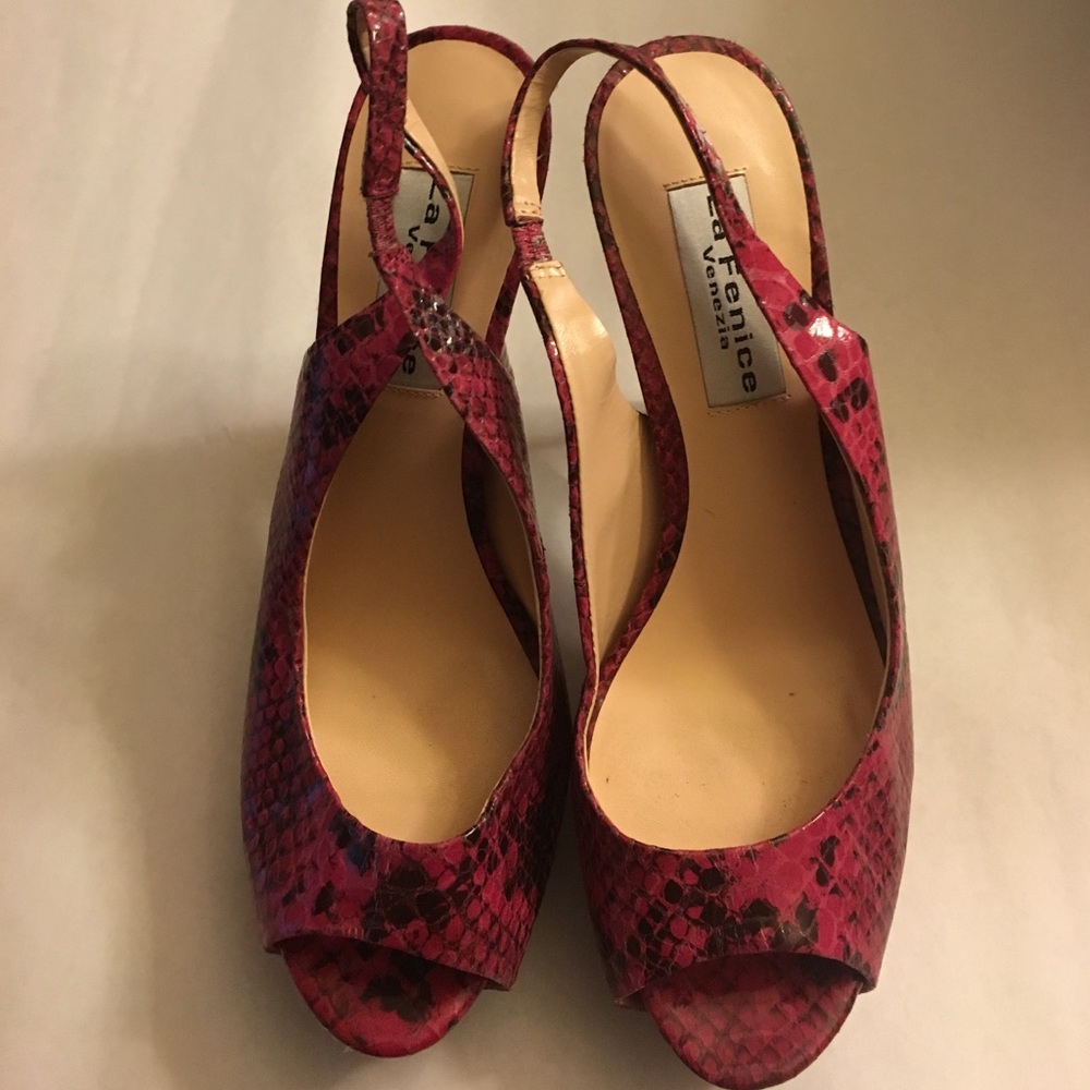 La Fenice Venezia Slingback Platform Pump