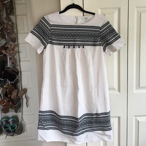 Madewell Embroidered Shift Dress