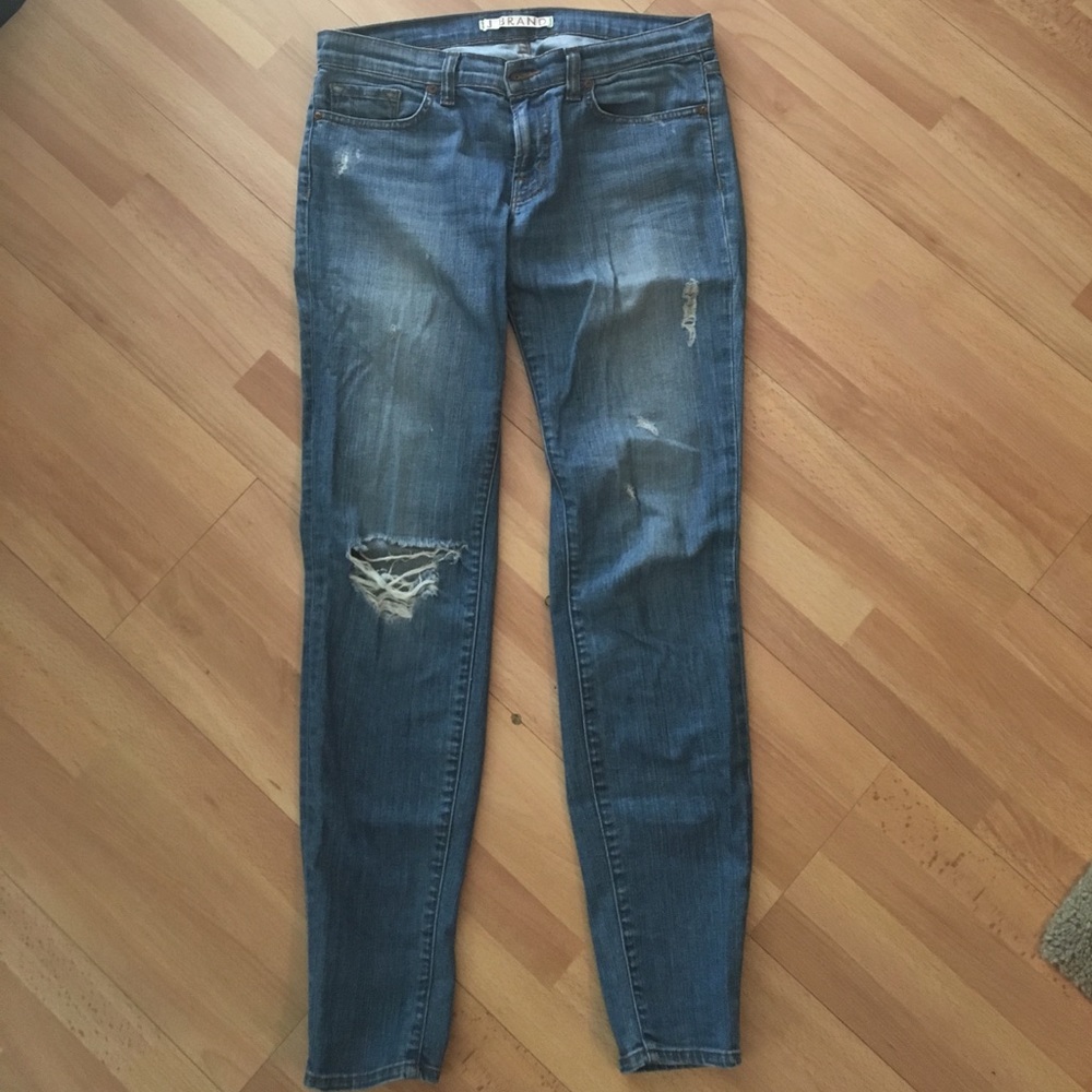 J brand skinny mid rise jeans in tulum