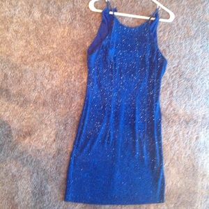Sparkly holiday dress. Lovely royal blue color.