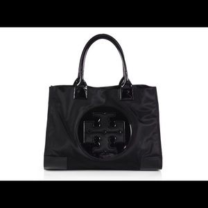 Tory Burch Nylon Ella Tote.  Black.  Excellent!