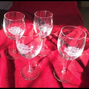 Harley-Davidson Wine Glasses