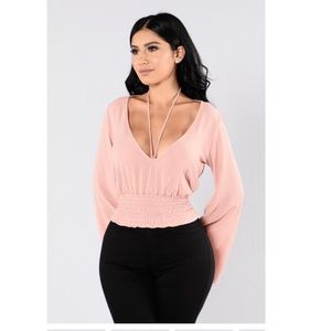 Blush blouse