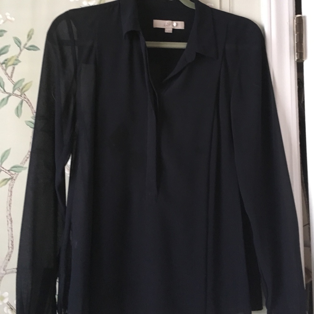 Navy Loft blouse