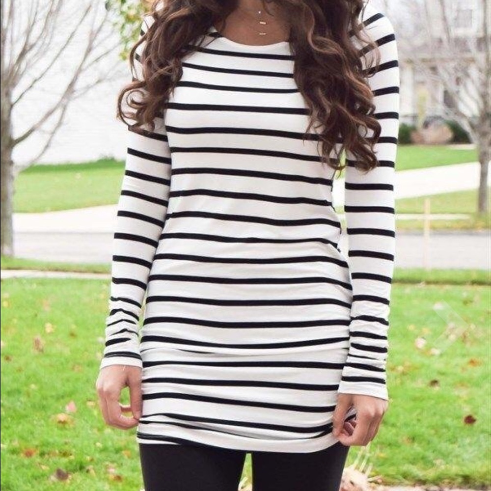 Striped T shirt Dress
