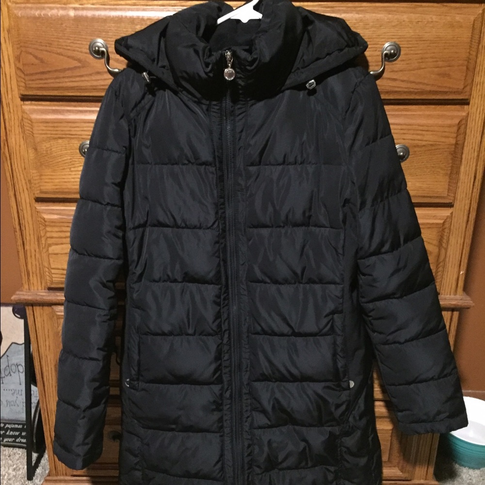 Andrew Marc Black long coat