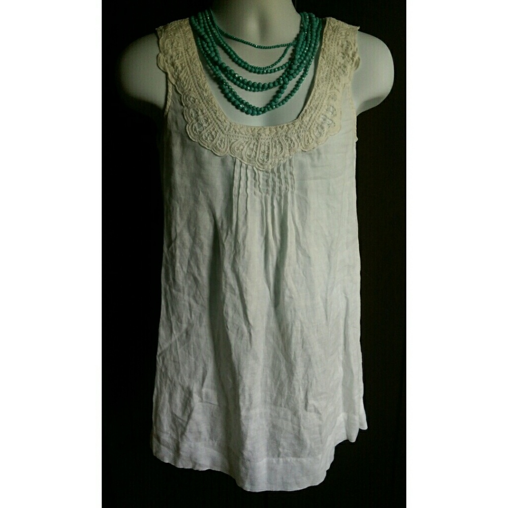 Zara Basic Linen Dress/Cover Up