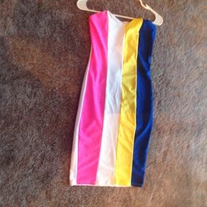 Strapless stretchy dress