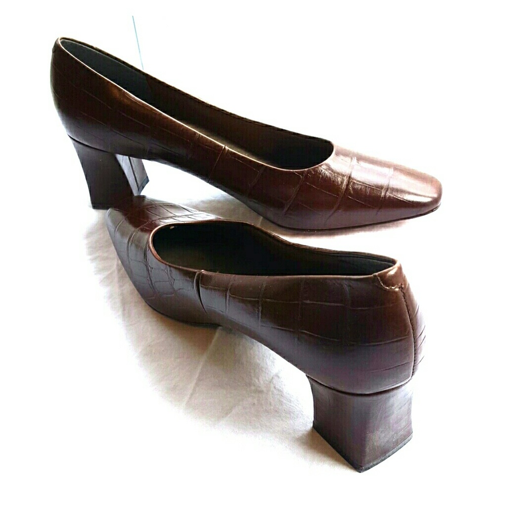 Nordstrom Cognac Brown Leather Heels US 11M