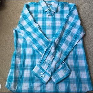 Men's express extra slim fit button down shirt XL