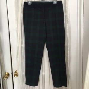 Ann Taylor plaid ankle cropped pants