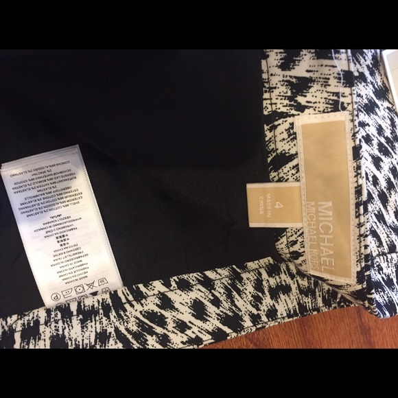 Michael Kors zebra animal print black skirt - Picture 3 of 4